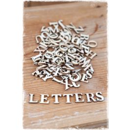 Kleine houten letters (15mm) Jan&Juup