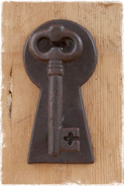 deurklopper gietijzer sleutel