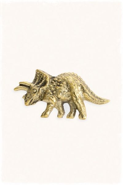 deurknopje gouden dinosaurus triceratop