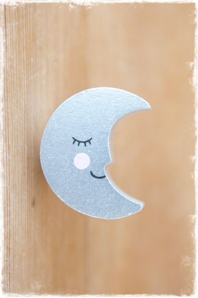 deurknopje zilveren maan