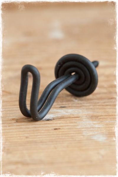 draadhaakje zwart mat 40mm