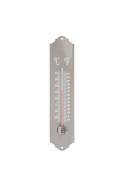 oudgrijze brocante thermometer van esschert design - www.janenjuup.nl