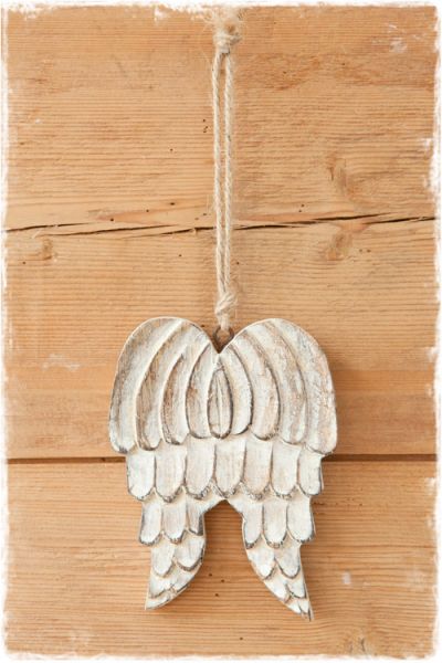 engel vleugels hout kerstdecoratie - janenjuup webwinkel brocante woonaccessoires