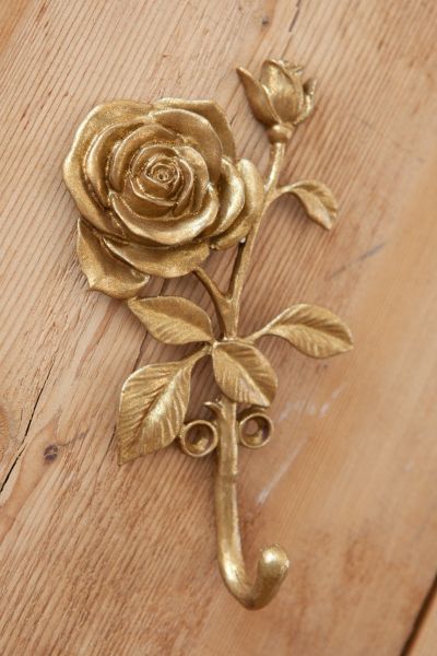 kersenbloesem wandhaak goud
