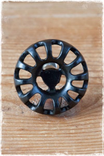deurknoppen industrieel zwart 5cm