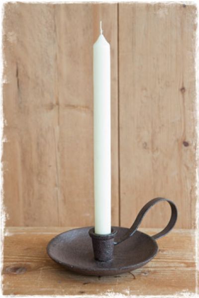 kandelaar brocante gietijzer bruin