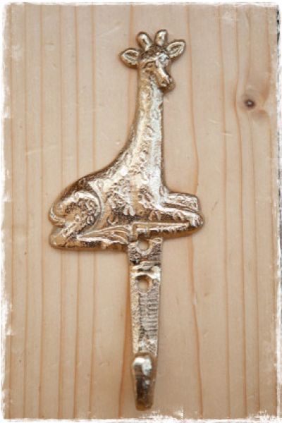 kapstokhaak goud giraffe 17,5cm