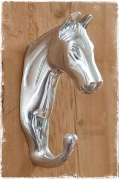 kapstokhaak-paard-zilver-aluminium