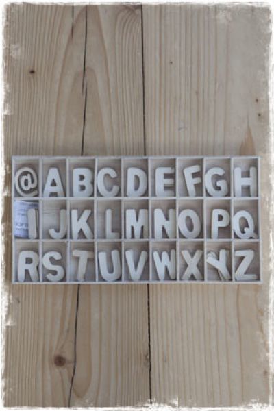 letters klein hout alfabet - naturel - janenjuup webwinkel brocante woonaccessoires