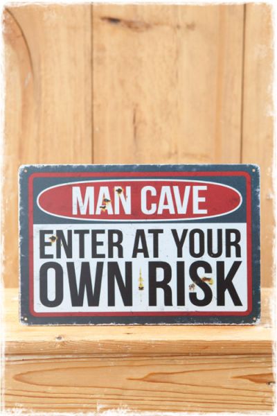 Man Cave tekstbord 30x20cm