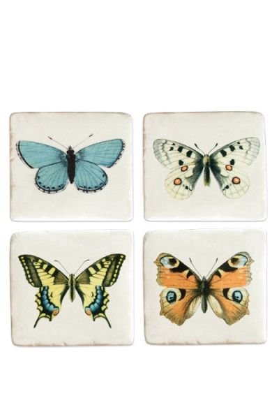 onderzetters voor glazen vintage vlinders