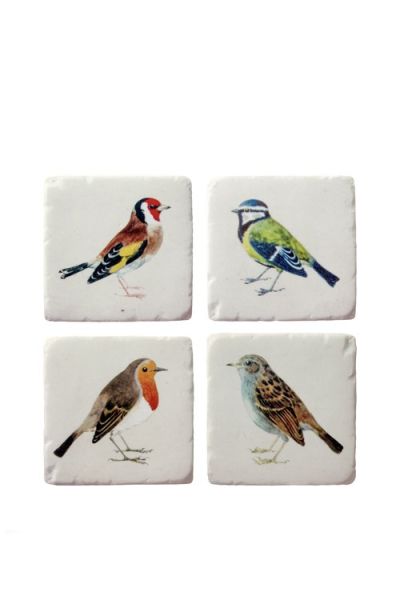 onderzetters voor glazen vintage vogels