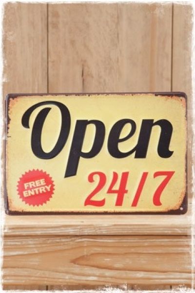 open-24-7-free-entry-tekstbordje
