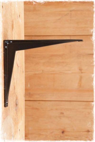 zwarte plankdrager strak modern 25cm