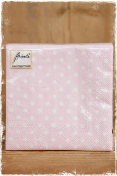 servetten-roze-met-witte-stippen-polka dots--landelijke-brocante-woonaccessoires-online-kopen-webwinkel-janenjuup