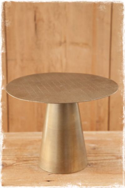 taartplateau in goud bronzen kleur 20cm