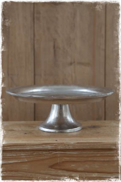 taartplateau aluminium zilver - janenjuup woonaccessoires brocante webwinkel