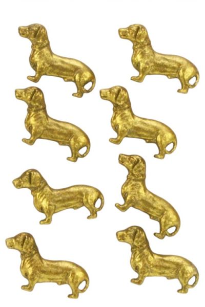gouden teckel magneetjes