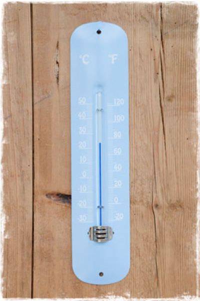 thermometer buiten babyblauw 29cm