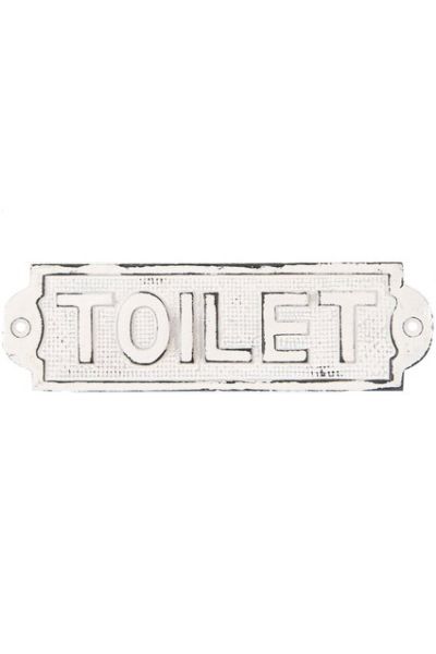 toiletbordje wit zwart 18x5,5cm