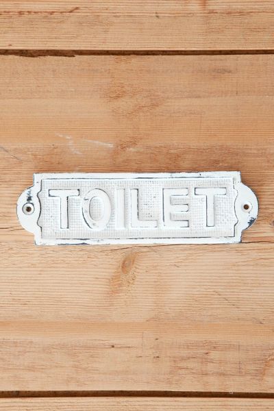 toiletbordje wit zwart 18x5,5cm