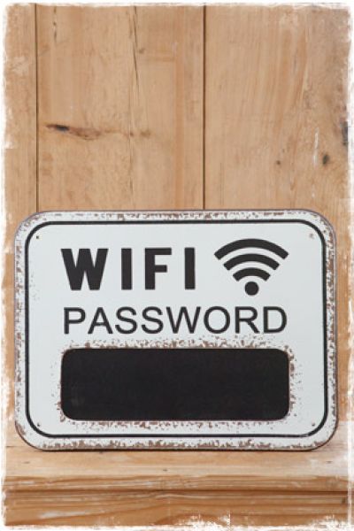 wifi password krijtbord groot decoratie