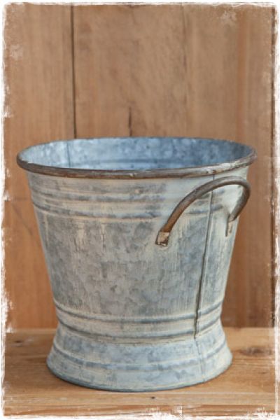 zinken emmer met handvatten19cm
