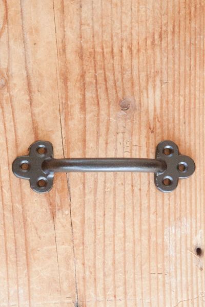 zwart handgreepje glanzend 12cm