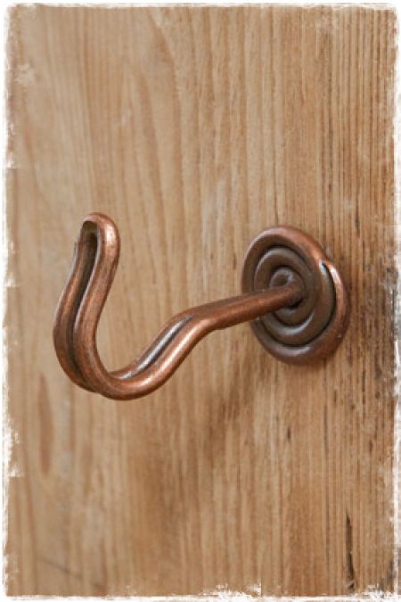 draadhaakjes brons koper 40mm