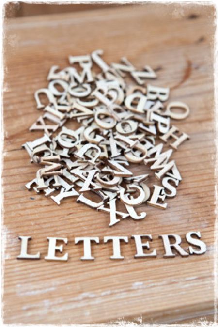 Kleine houten letters (15mm) Jan&Juup