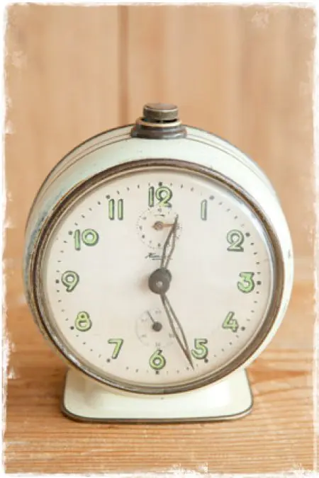 Oude vintage wekker Jan Juup