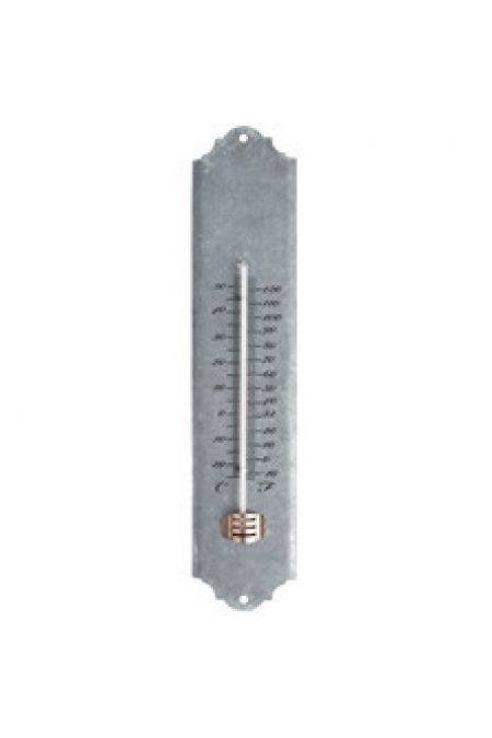oud zinken thermometer