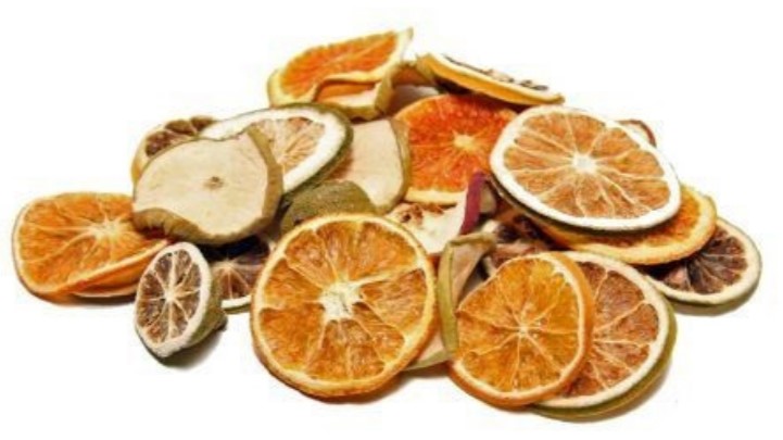 gemengd gedroogd fruit schijfjes
